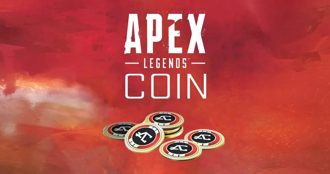 Apex Legends Apex Coins on a red background